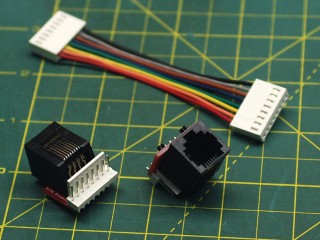 Ethernet jacks with multi-pin connectors