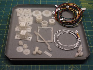3D printed parts and wire assemblies